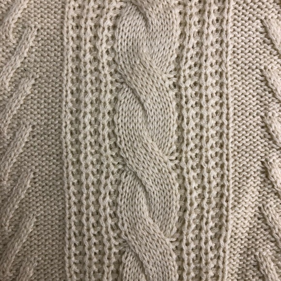 Off white cream Turkish wool Women’s sweater stretch crew neck Red Roza Brand - Picture 12 of 13